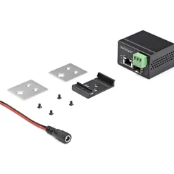 Startech PoE+ Industrial Media Converter 30W - Medienkonverter LWL - SM/MM Glasfaser auf Kupfer Gigabit Mini IP-30
