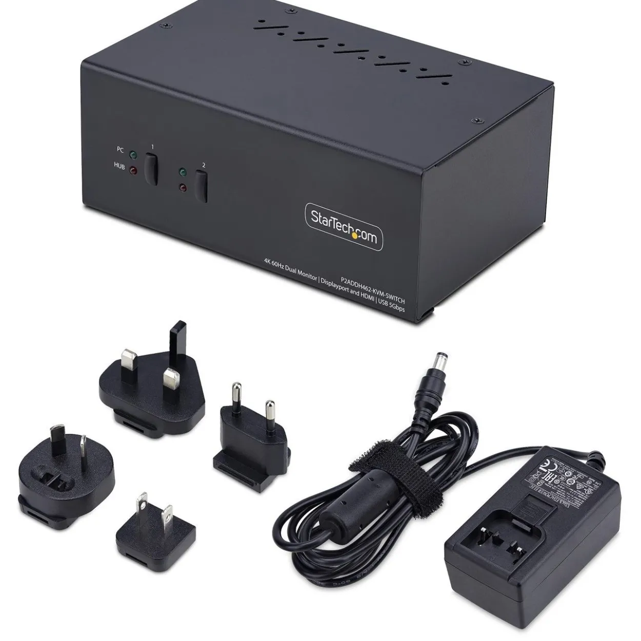 Startech 2-PORT DISPLAYPORT + HDMI KVM DISPLAYPORT + HDMI 4K 60HZ