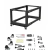 Startech 4POSTRACK8U 19-Zoll Serverschrank Stellfuß (8HE, Laborgestell, Tiefenverstellbar 56 bis 102 cm, Tragfähigkeit 1.200 kg)