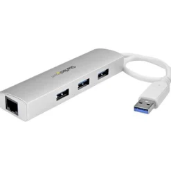 Startech 3PT Portable USB 3.0 HUB + GBE