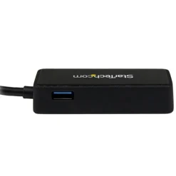 Startech schwarzer Netzwerkadapter mit USB Port für USB 3.0 (USB31000SPTB)
