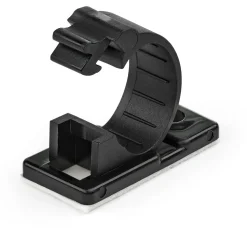 Startech 100 Stück Kabelklemmen, schwarz, mittel