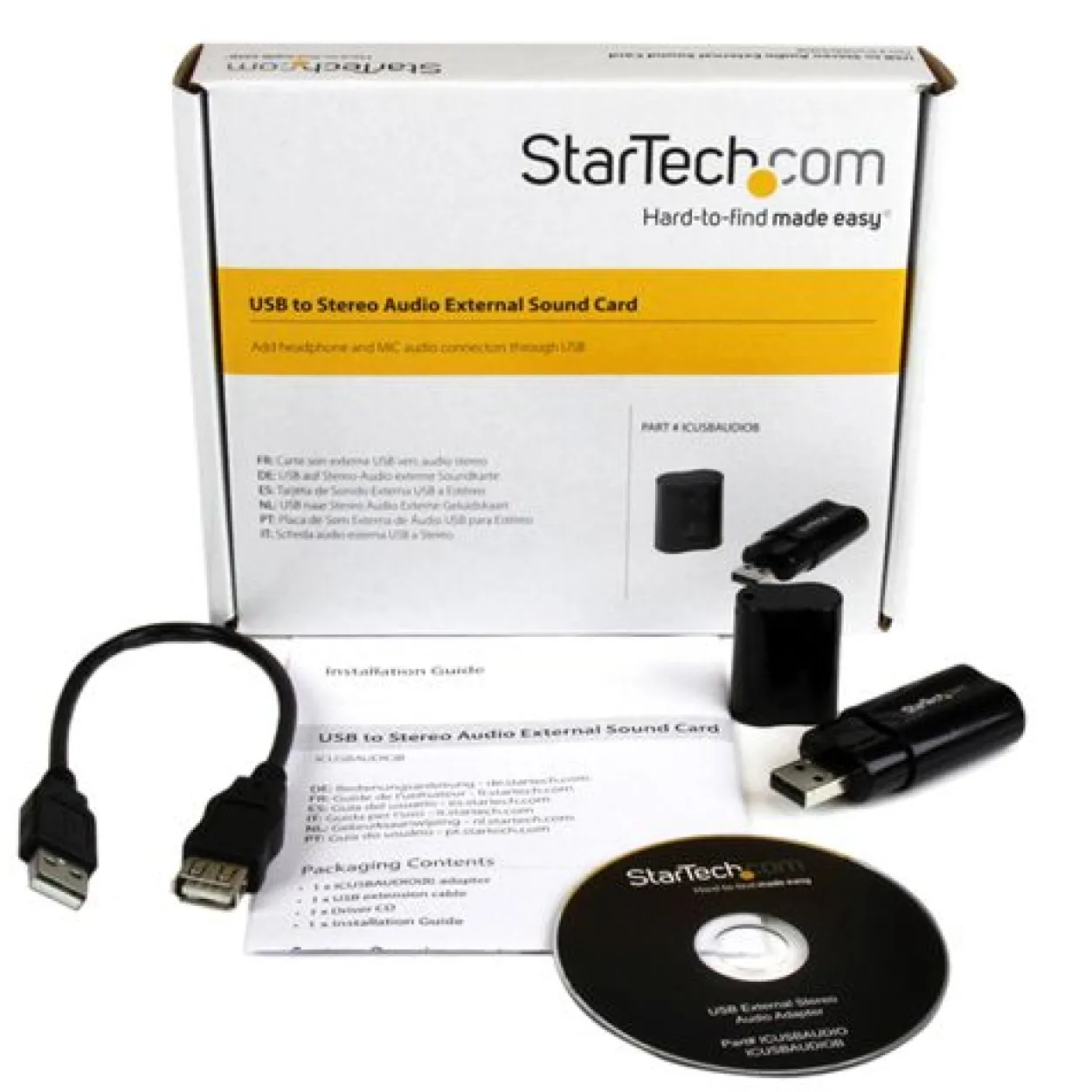 Startech Stereo Audio Adapter schwarz USB 2.0
