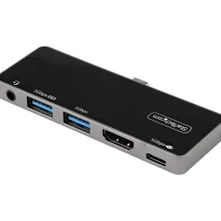 Startech USB-C Digital AV-Multiport-Adapter - USB-C auf 4K 60Hz HDMI 2.0 100W PD Pass-Through-Laden 3-Port USB 3.0 Hub