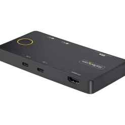 STARTECH USB-C KVM SWITCH 4K 60HZ 100W PD PASS-THROUGH