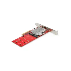 Startech x8 Dual M.2 PCIe SSD Adapter PCIe 3.0 PCI Express M.2 SSD Netzwerkkarte PCIe PEX8M2E2