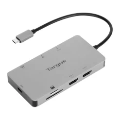 Targus USB-C Universal Dual HDMI 4K Docking Station with 100W Power Delivery Pass-Thru