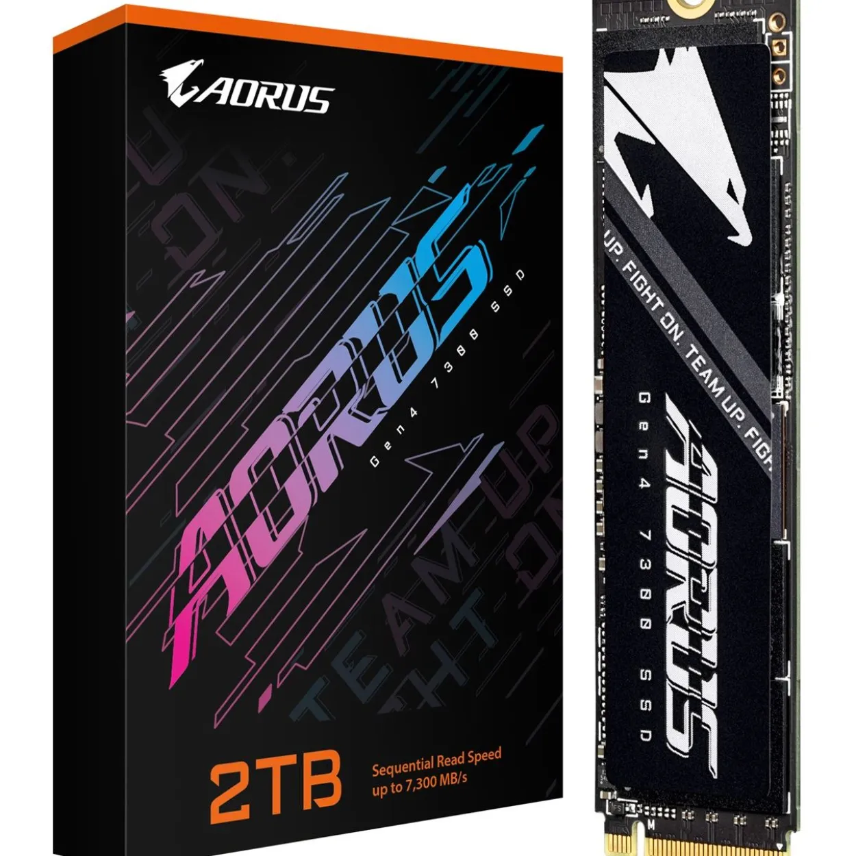2TB Gigabyte AORUS Gen4 7300 M.2 2280 PCIe 4.0 x4 NVMe 3D-NAND TLC (AG4732TB N)