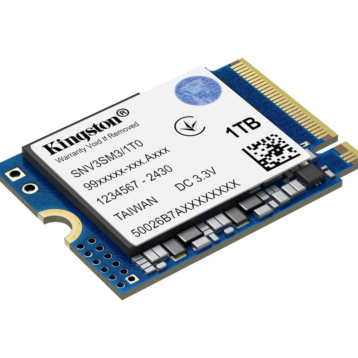 1TB Kingston NV3 M.2 2230 PCIe 4.0 x4 NVMe 3D NAND (SNV3SM3/1T0)