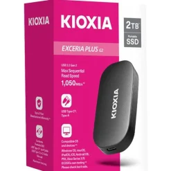 2TB KIOXIA EXCERIA PLUS G2 Extern USB 3.2 (Typ-C) (LXD20K002TG8)