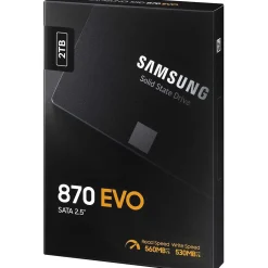2TB Samsung 870 EVO 2.5" (6.4cm) SAT 3D-NAND TLC (MZ-77E2T0B/EU)