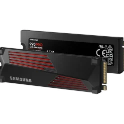 1TB Samsung 990 PRO with Heatsink M.2 2280 PCIe 4.0 x4 3D-NAND TLC (MZ-V9P1T0CW)