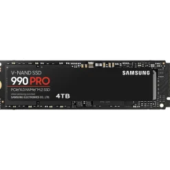 4TB Samsung 990 PRO with Heatsink M.2 2280 PCIe 4.0 x4 3D-NAND TLC (MZ-V9P4T0CW/GW)
