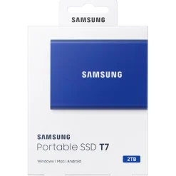 2TB Samsung T7 blau Extern USB 3.2 (Typ-C) (MU-PC2T0H/WW)