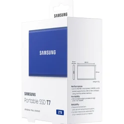 2TB Samsung T7 blau Extern USB 3.2 (Typ-C) (MU-PC2T0H/WW)