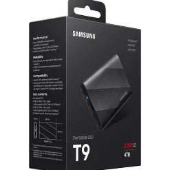 4TB Samsung T9 schwarz Extern USB 3.2 (MU-PG4T0B/EU)