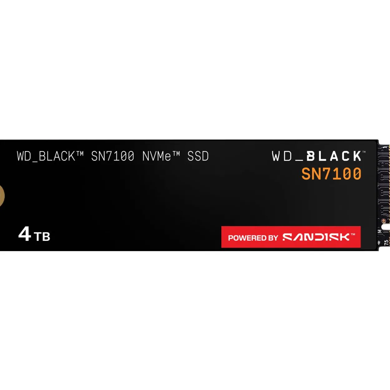 4TB SanDisk WD Black SN7100 M.2 2280 PCIe 4.0 x4 3D-NAND TLC (WDS400T4X0E-00CJA0)