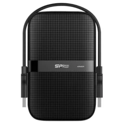 4TB Silicon Power External HDD Armor A60 6,35cm 2,5Zoll USB 3.2 Black Shockproof MIL-STD 810G 516.6 Procedure IV Water-resistant