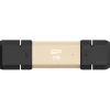 1TB Silicon Power USB Stick DS72 Typ A+C 1050/850MB`s Gold