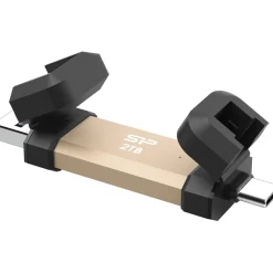 1TB Silicon Power USB Stick DS72 Typ A+C 1050/850MB`s Gold