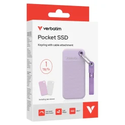 1TB Verbatim Pocket Summer Edition lila/weiß Extern USB 3.2 (Typ-C) (32322)