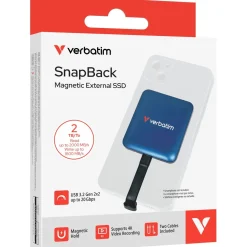 2TB Verbatim Snapback blau Extern USB 3.2 (32076)