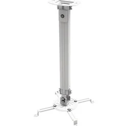 Techly Deckenhalterung ausziehbar, 54-90cm, silber