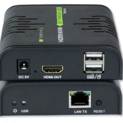 Techly HDMI KVM Extender über Netzwerkkabel, 120m