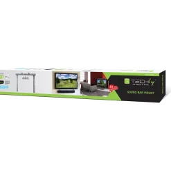 Technly Universal Soundbar Halterung fuer TV Montage schwarz Breite 715mm Hoehe 403mm Fuer TV mit VESA bis 600x400 max.Traglast 10Kg