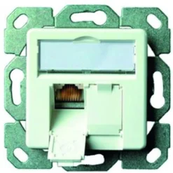TELE. Telegärtner Dose AMJ45 UP/50 Kat. 6A alpinweiß
