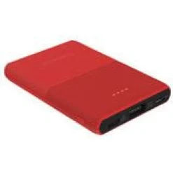 Terratec P50 Pocket Poppy Red 5.000mAh / USB Out / USB Type-C In/Out / Micro-USB In