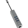 TERRATEC USB Type-C Adapter mit Giga-bit LAN USB 3.0 Hub