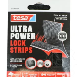 tesa Klettband Ultra Power Lock schwarz