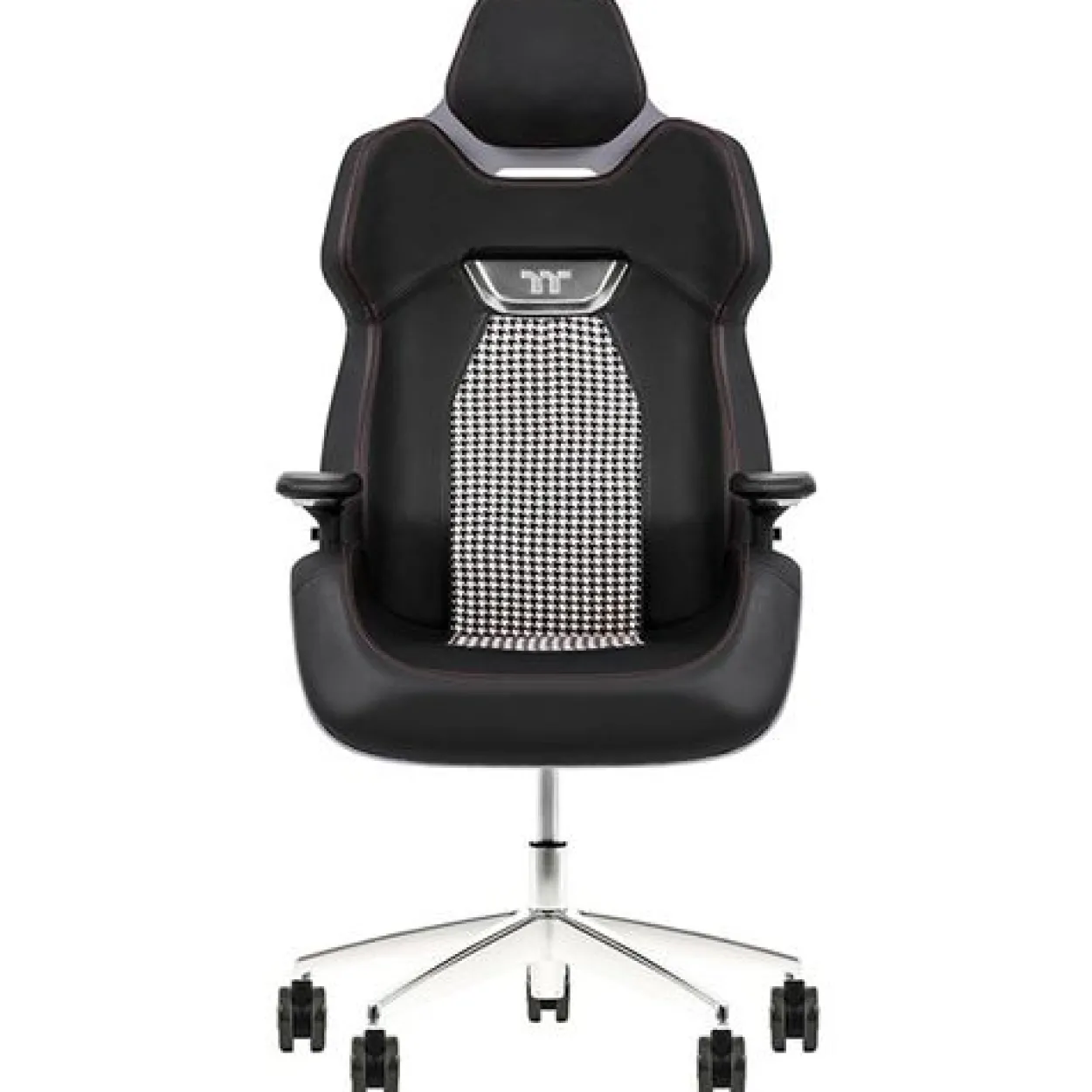 Thermaltake Argent E700 Real Leather Gaming Chair Space Gray with houndstooth fabric