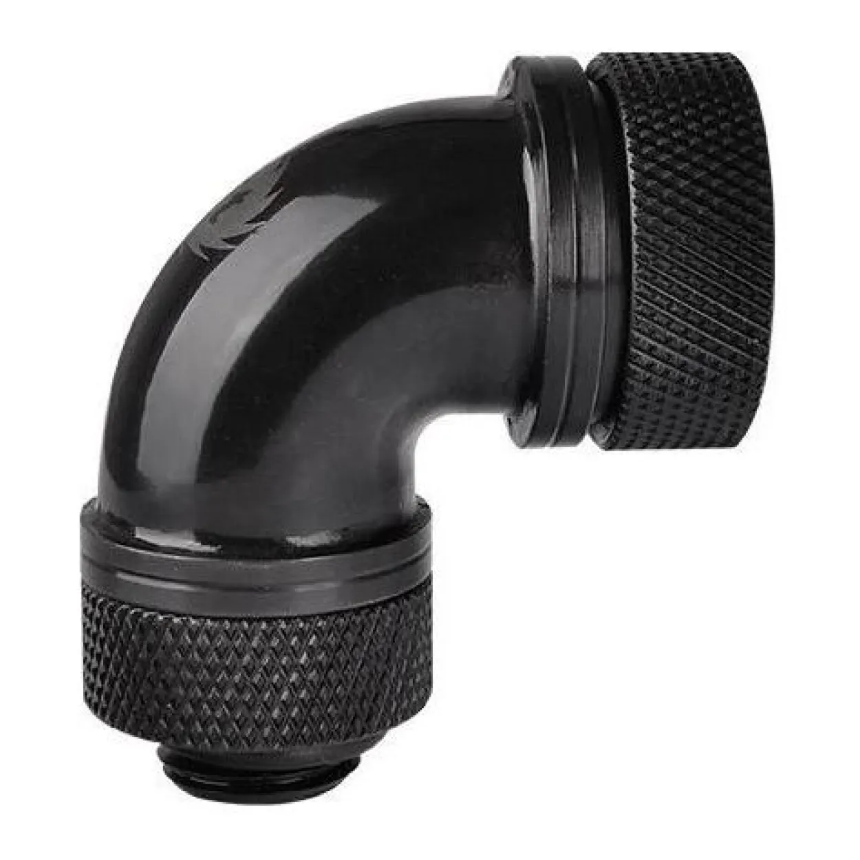 Thermaltake Pacific G1/4 PETG Tube 90-Degree compression-16mm OD - Black