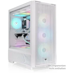 Thermaltake S380 TG ARGB Snow Midi Tower ohne Netzteil weiss