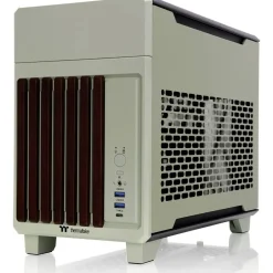 Thermaltake TR100 WS Matcha Green ITX Tower ohne Netzteil grün/braun