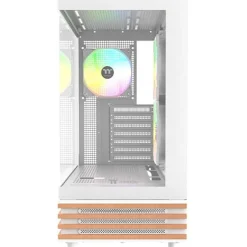 Thermaltake View 270 Plus WS ARGB Snow Midi Tower ohne Netzteil weiss/braun