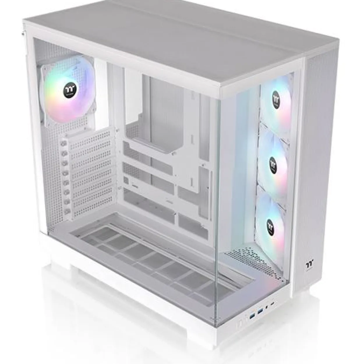 Thermaltake View 380 XL TG ARGB Snow Midi Tower ohne Netzteil weiss
