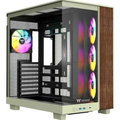 Thermaltake View 380 XL WS ARGB Matcha Green Midi Tower ohne Netzteil grün/braun