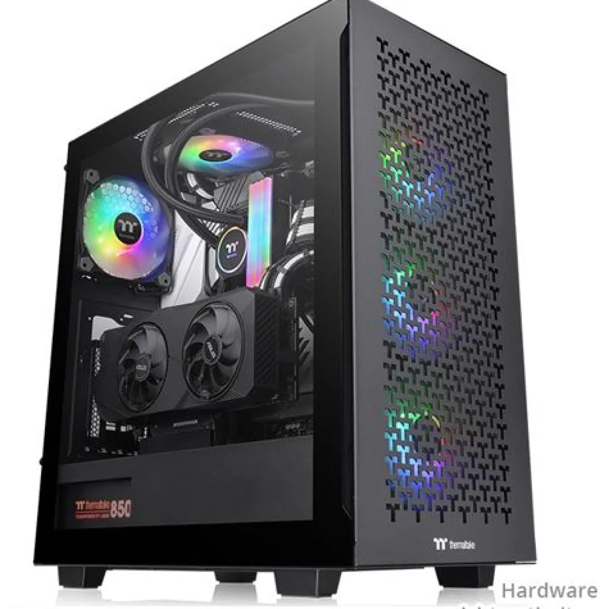 Thermaltake V350 TG ARGB Air Midi Tower ohne Netzteil schwarz