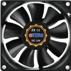 Titan TFD-8025M12Z 80x80x25mm 2500 U/min 28 dB(A) schwarz