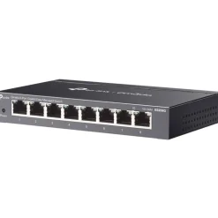 TP-LINK 8-PORT 1G EASY MANAGED SWITCH 8X 1G LAN STEEL CASE FANLESS