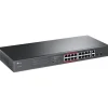 TP-LINK TL-SL1218M 16× 10/100 Mbps PoE+ 2× Gigabit Non-PoE 2× Combo Gigabit SFP 802.3at/af 192 W PoE Power