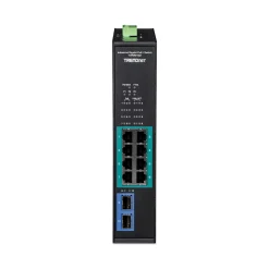 TrendNet 10-port Indust. Gbit PoE+ DIN-Rail Switch -20/+65°C