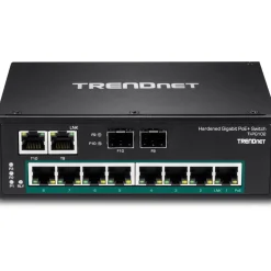 TrendNet 10-port Industrial Gbit PoE+ metall 240W