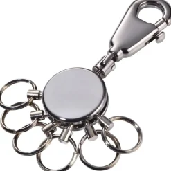 TROIKA Schlüsselanhänger PATENT black chrome