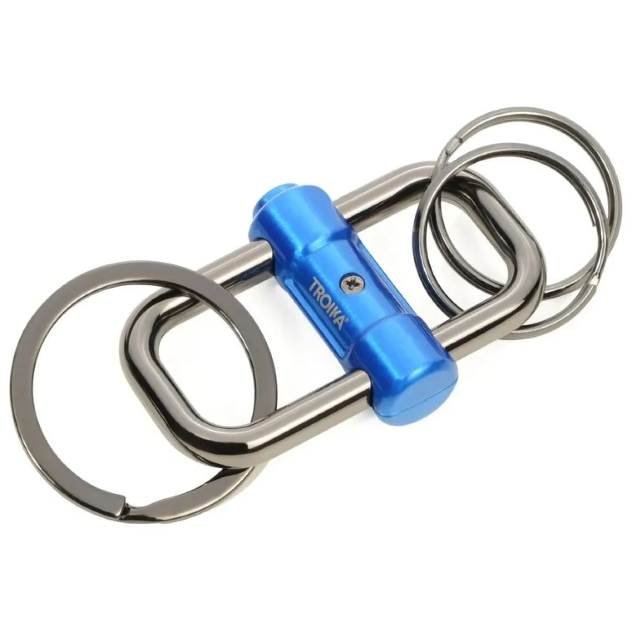 TROIKA Schlüsselanhänger 2-WAY KEY blau