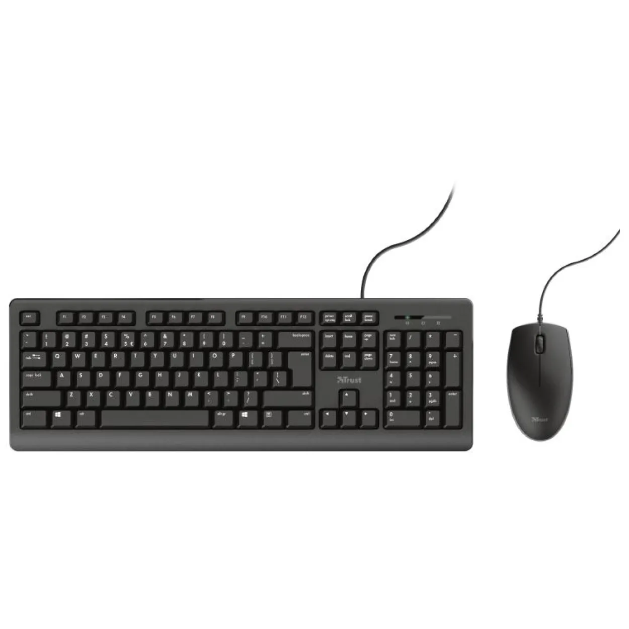Trust TKM-250 USB Tastatur und Mauskombo Set Qwertz