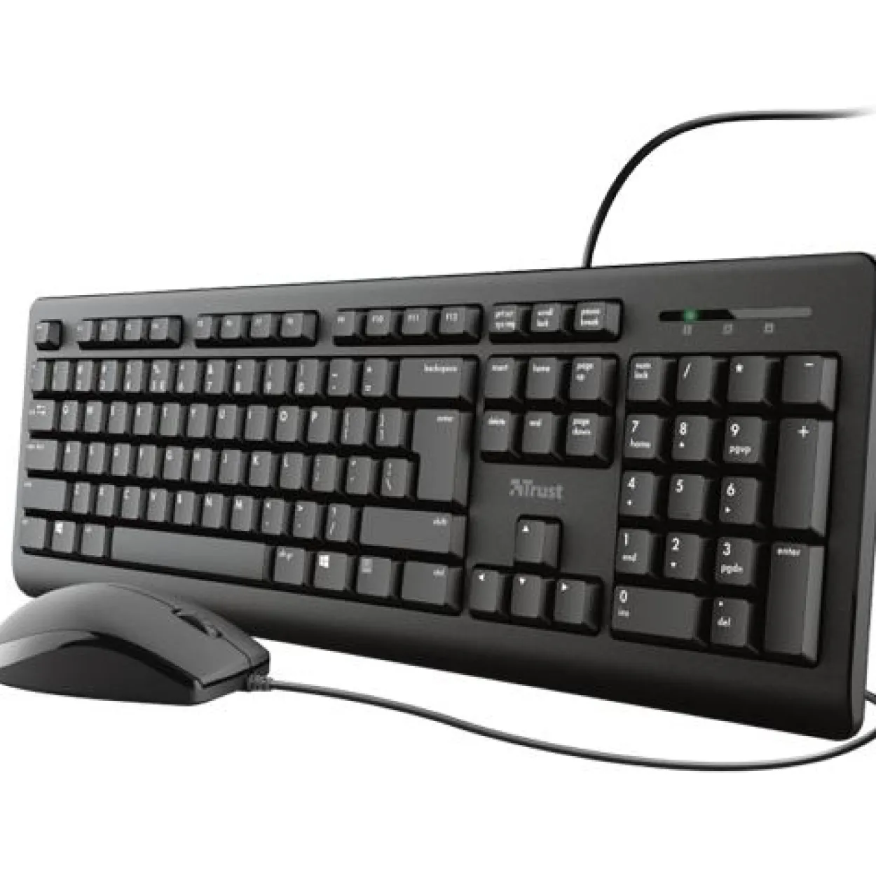 Trust TKM-250 USB Tastatur und Mauskombo Set Qwertz